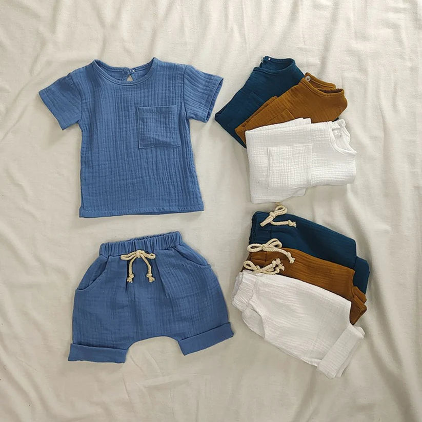 Baby Boy Summer Tees And Half Pant Co-ord Set